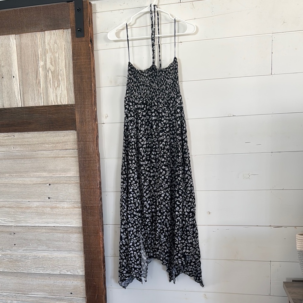 Black and White Floral Dress